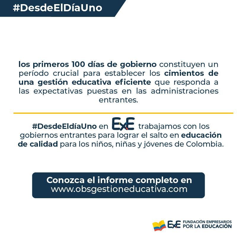 Fundacion_ExE's tweet photo. #DesdeElDíaUno 📢 Descubra las prioridades para la educación en Colombia esenciales para gobernadores y alcaldes en  👉https://t.co/jblwaQS9zd  📚 Prepárece desde el primer día para abordar los desafios con información esencial y evidencia 🚀 https://t.co/vrp5A33dlz