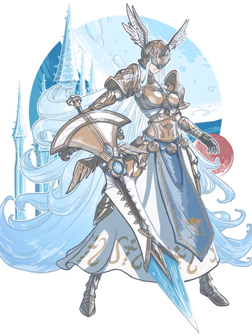 #2023年自分が選ぶ今年の4枚美女、動物、モンスター、おじさん、メカ等、色んなバリエーションのイラストが描けた1年間でした!来年も好きなもの描いていきたい 