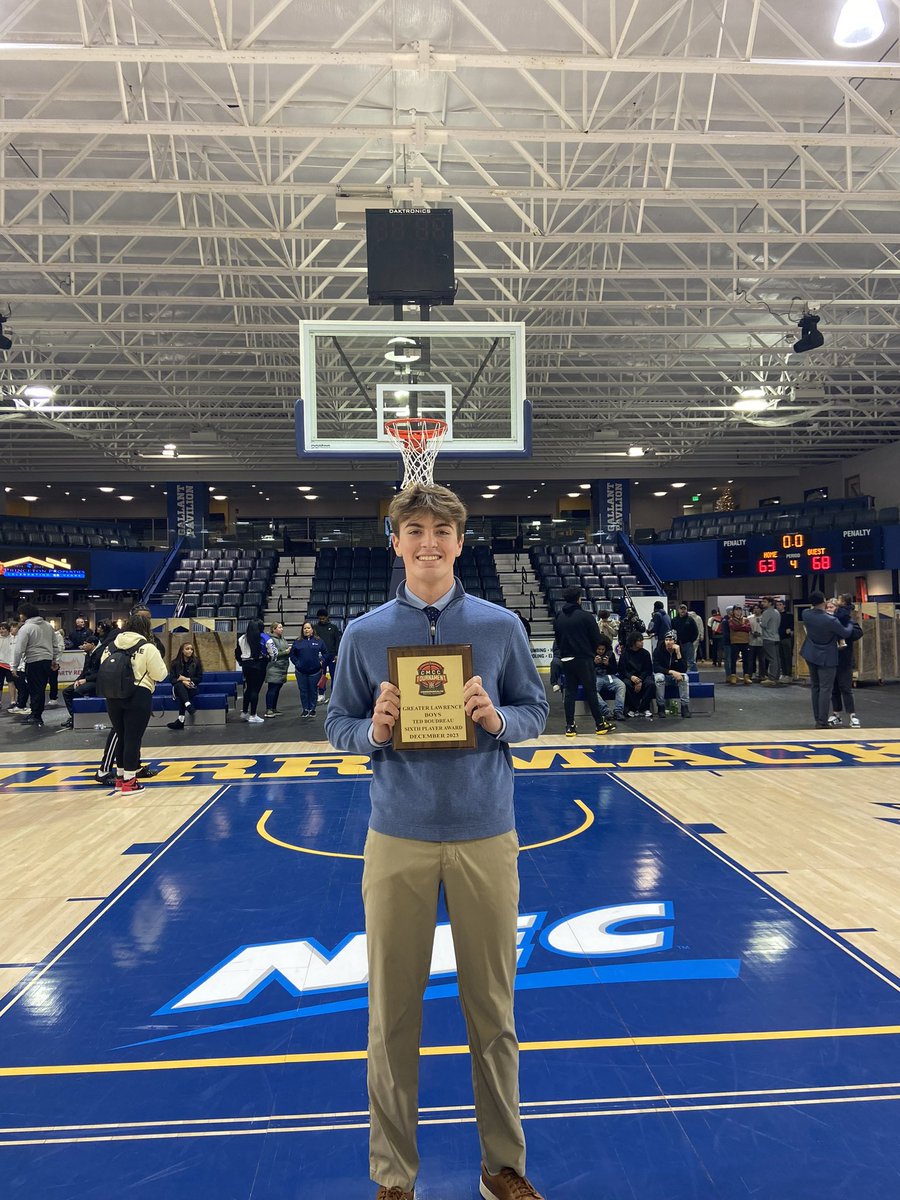 Mike Miller of SJP who won the Ted Boudreau 6th player Award for tying the tourney record for most threes in three games