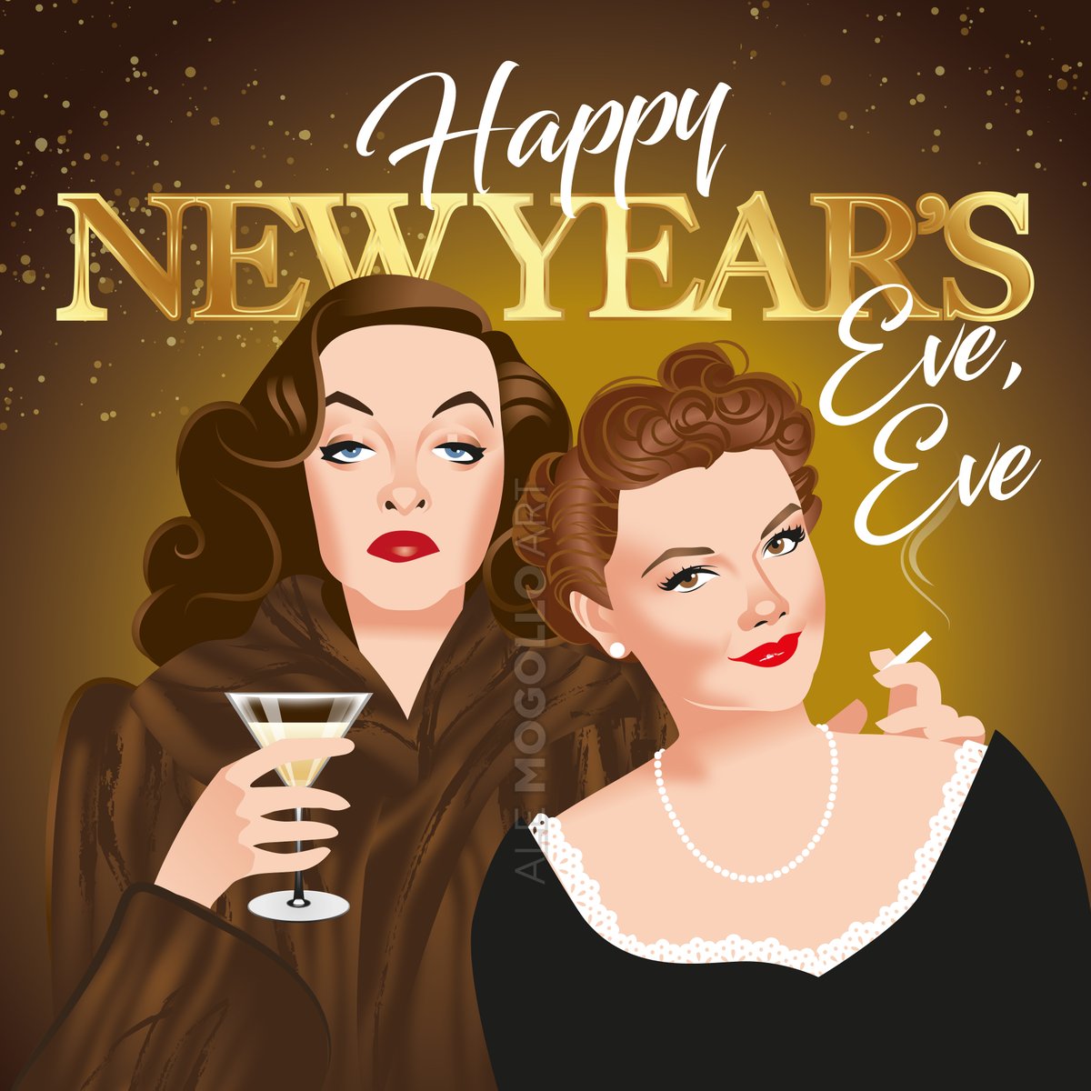 Happy New Year’s Eve, Eve.
Be sure to start 2024 surrounded by your best pals 🤪
#happynewyear #happynewyearseve #happynewyearseveeve #allabouteve #bettedavis #annebaxter #classichollywood #tcmparty #FilmTwitter #alejandromogolloart