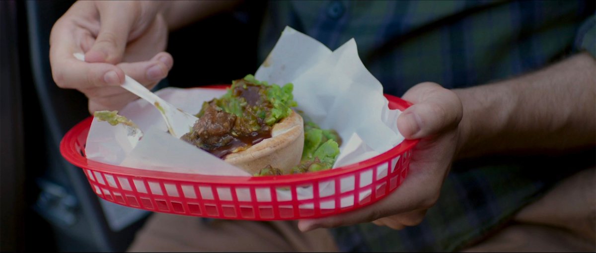 _shotzero's tweet photo. #DiaryofanUberDriver has a limited main 'location' so when Ben and Julie stop for a roadside meal, dir. Matthew Moore (Bump, Colin from Accounts, The Great) takes the chance for some unusual car framing; making shapes and barriers with car windows and doors in unusual ways. [1/3] https://t.co/0TimJeO5Fa
