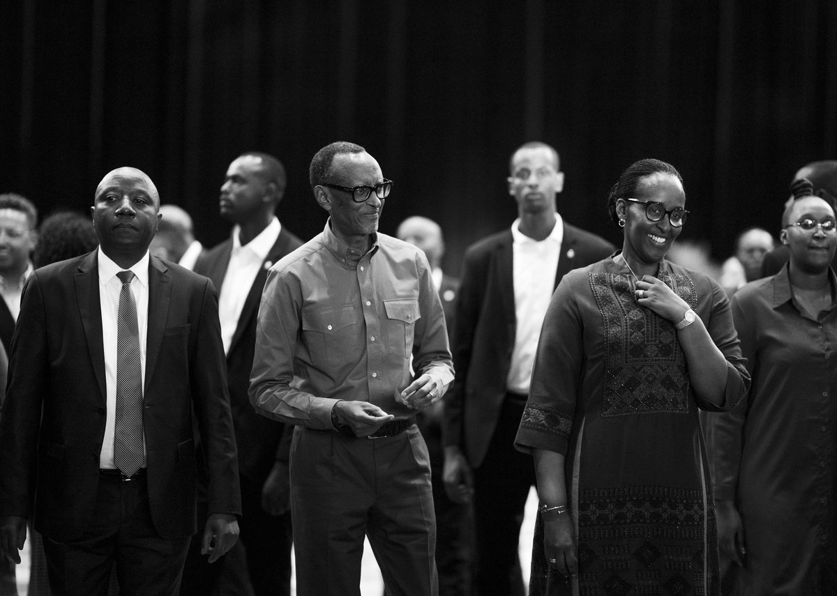UrugwiroVillage's tweet photo. This evening at the Kigali Convention Centre, President Kagame and First Lady Jeannette Kagame host Rwandans and friends of Rwanda for the annual end of year party. https://t.co/IWpz6o7nH1
