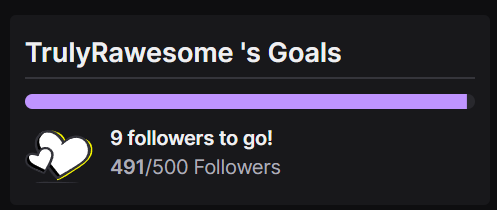 SO CLOSE! Can we do it before 2024 arrives!? Let's goooooo!

twitch.tv/trulyrawesome and follow to help make the dream come true!
