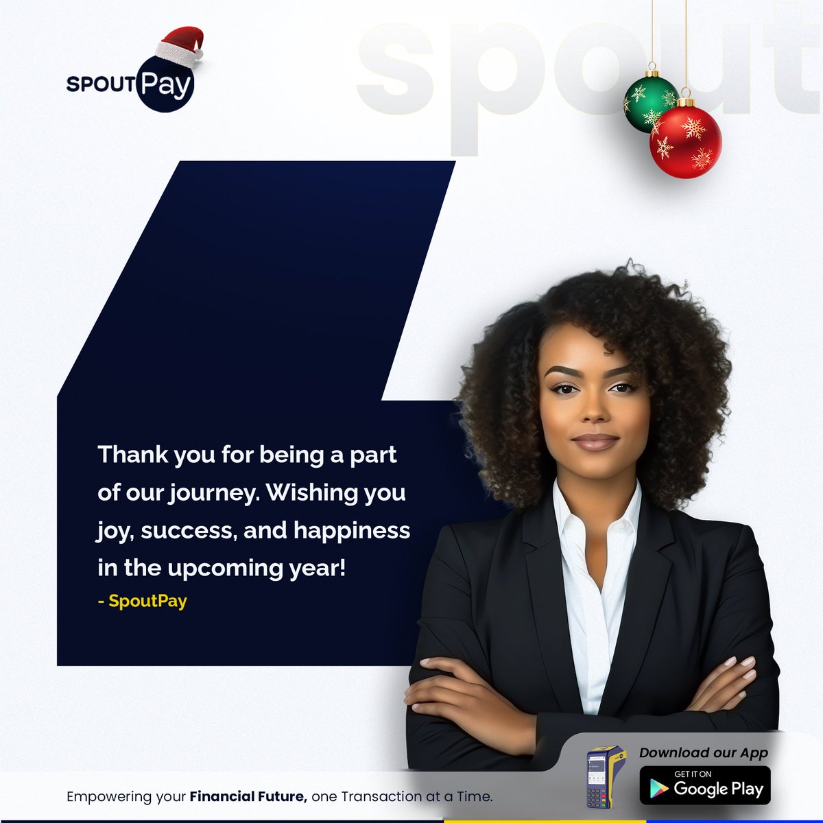 spoutpay's tweet photo. As the year comes to a close, we want to express our heartfelt gratitude for your continued support. Thank you for being a part of our journey. 
Wishing you joy, success, and happiness in the upcoming year!

#endof2023
#gratitude 
#spoutpay 
#fyp https://t.co/ihZYsjTtlL