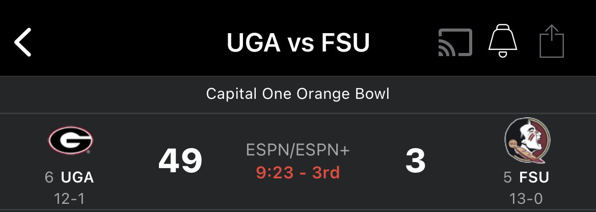 ToastDispatch's tweet image. Guys I think Georgia might just pull this one out