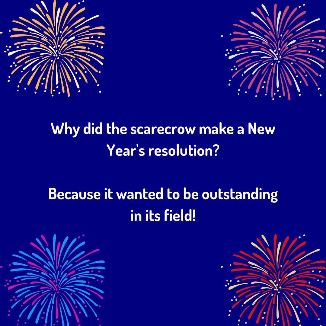 It's time for some weekend fun with a holiday joke.

Have an awesome holiday weekend

#NewYear #HappyNewYear #NewYears #NYE #NewYearsResolution #NewYearsDay #Celebration #Celebrate #Hello #Dec #Jan #NewYearsCelebration #Firework #Bye #NewStart