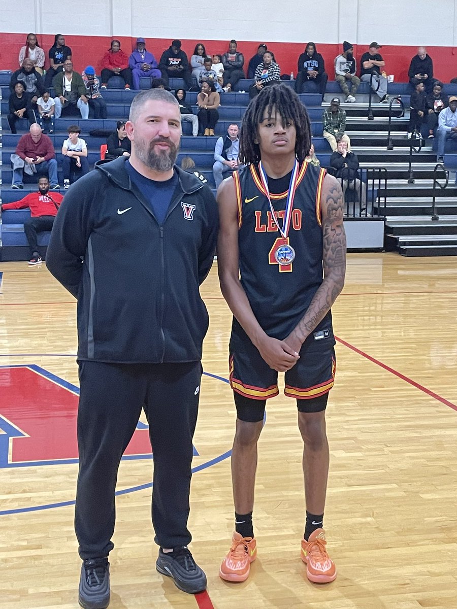 Kingdom of The Sun All Tournament Team Selection from <a href="/FalconsLeto/">Leto Falcons Basketball</a> #4 Derek Delgardo Jr