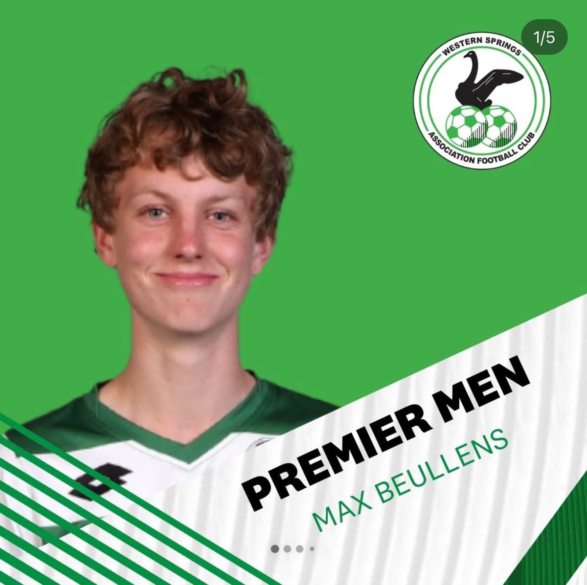 Yay!! Welcome back for another season <a href="/WspringsFC/">Western Springs AFC</a> Maxi.. fierce competitor, eager to learn and trains like a monster. #ws24 💚🤍🖤