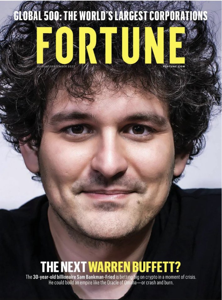 🧵 For the SBF Space

In the early 2020's, Sam Bankman-Fried was sold to the world as a once in a generation genius. 

The financial and legacy media gushed with comparisons to JP Morgan and Warren Buffet. He was on the cover of magazines, and the talk of TV. 

It didn't last...