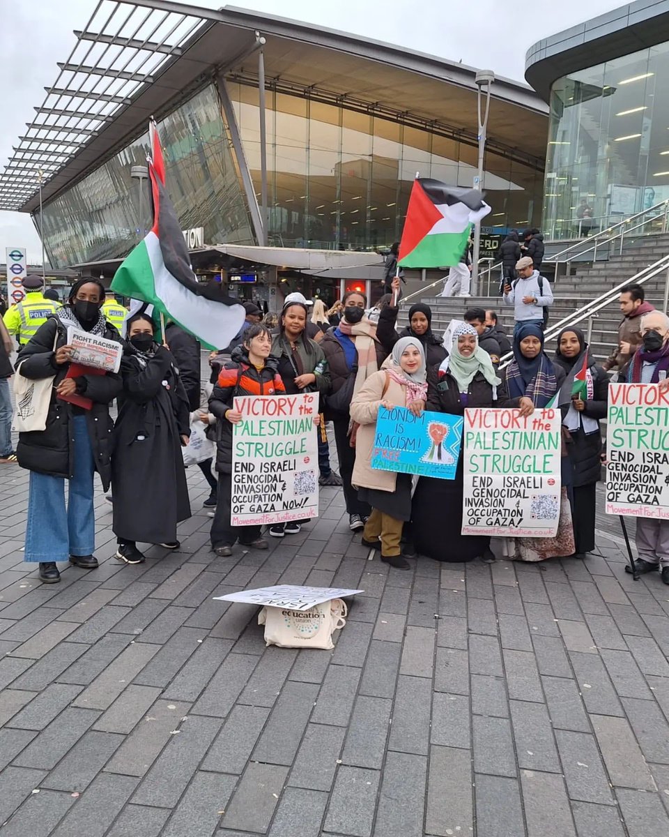 Victory to the Palestinian Struggle! We marched today through our East London community standing with the Palestinian people. Their fight 4 freedom is our fight, their victory will be our victory!!