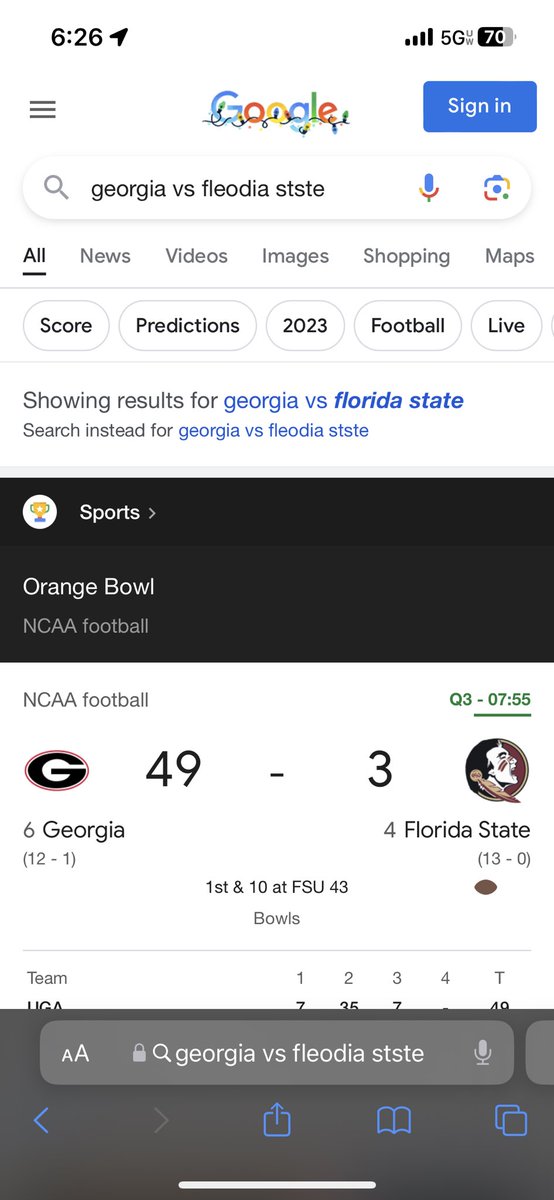 phil_1126's tweet photo. Georgia shouldn’t have been in the playoffs 😂😂😂 https://t.co/NzN8Gtx4uQ