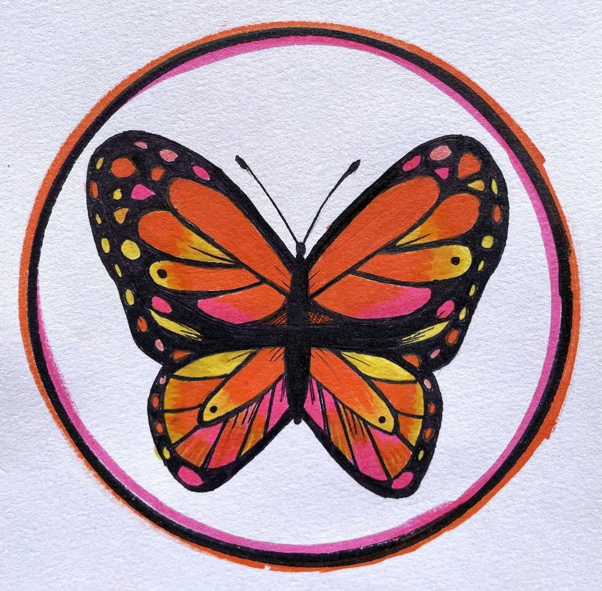 ItsMissShorty's tweet photo. May your 2024 be as bright as this butterfly 🦋#mandala #thedailymandala #tdm #arttherapy #happynewyear #butterfly @shannonshaming #mindfulcouturecrime #jaybonation #theshamingofjay #jbn #heybo https://t.co/ZaMFpFIuVF