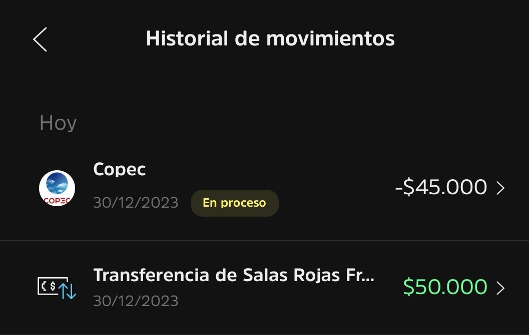 fsalas1971's tweet photo. @tenpocl hoy pague con una app de bencina y asociada a tenpo... Aún no pasa nada con el descuento o devolución de los 200 por.litro https://t.co/7BM4pXBPkb