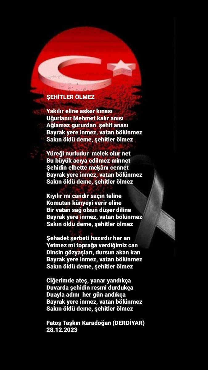 #aksedsanatedebiyat #aksedlesiir #DERDİYAR #sehitlerölmezvatanöĺümez #şehidinvartürkiye #Vatan #Bayrak #Türkiye #NEMUTLUTÜRKÜMDİYENE