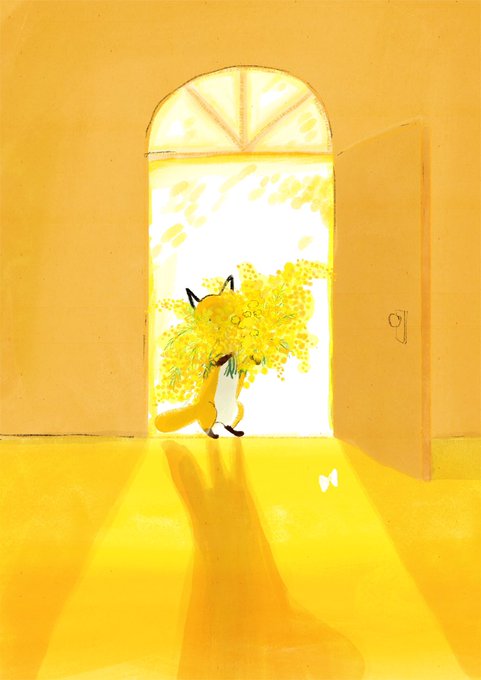「standing yellow theme」 illustration images(Latest)