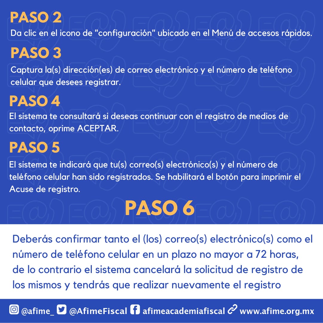 AfimeFiscal's tweet photo. ⚠️📱Recuerda que tienes hasta el 31 de diciembre para activar tu #BUZONTRIBUTARIO 

🚨Evita multas 🚨

⬇️ Aquí te dejamos la información de como realizar el proceso.

@SATMX https://t.co/PBnwLQMpbp