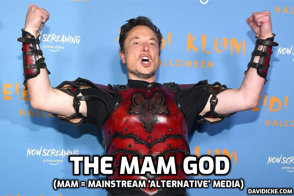 davidicke's tweet photo. God, it's pathetic to watch: ‘Too Big To Cancel’ – Elon Musk Is Once Again World’s Richest Person. Yes, the man the Cult could destroy in a day goes on getting richer when we're told 'they' are out to get him. Wake up people for goodness sake.
https://t.co/lvv7OqNQW8 https://t.co/n4DgXkQlIX