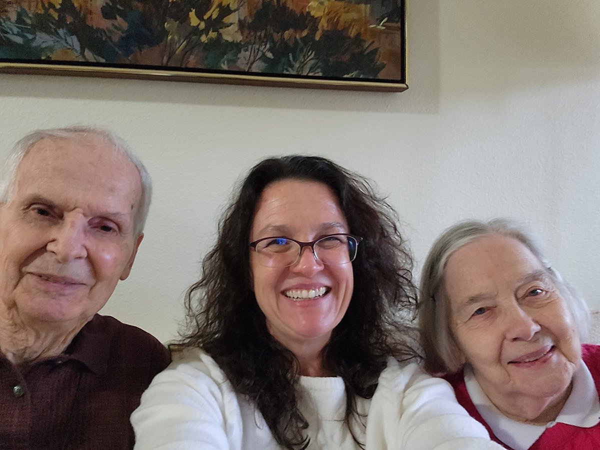 My heart is happy after a wonderful visit with my dear PhD advisor Ernest Davidson and his lovely wife Reba. 20 years post PhD and still so impt to me.
