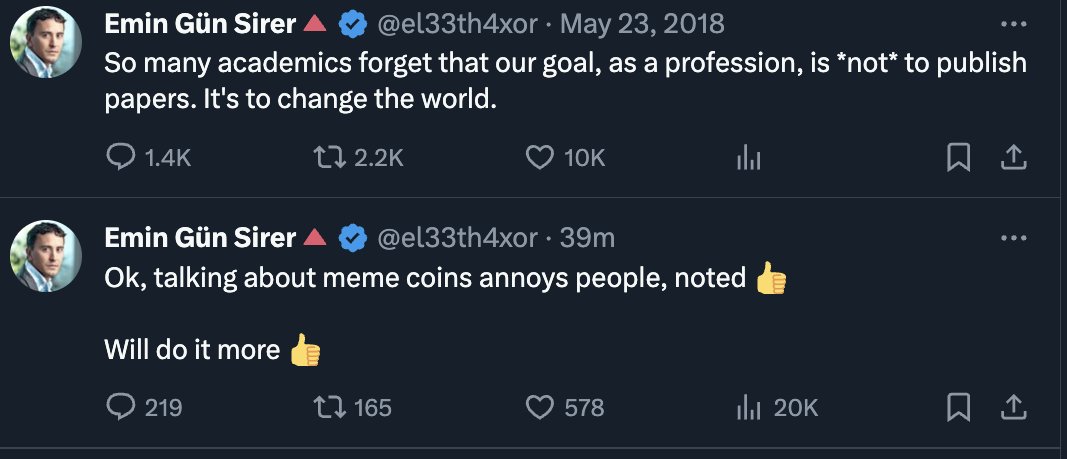Changing the world one memecoin at a time
