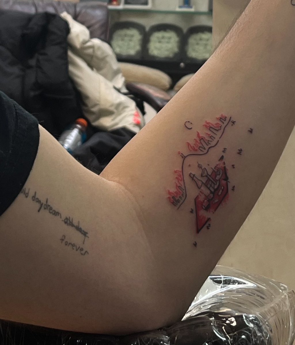 matt_corg's tweet photo. death, taxes, and @kodone tattoos 

ps this my third one of ur sketches lemme get a lil cover art twin🤞🤞 https://t.co/l0JpCZlCYH