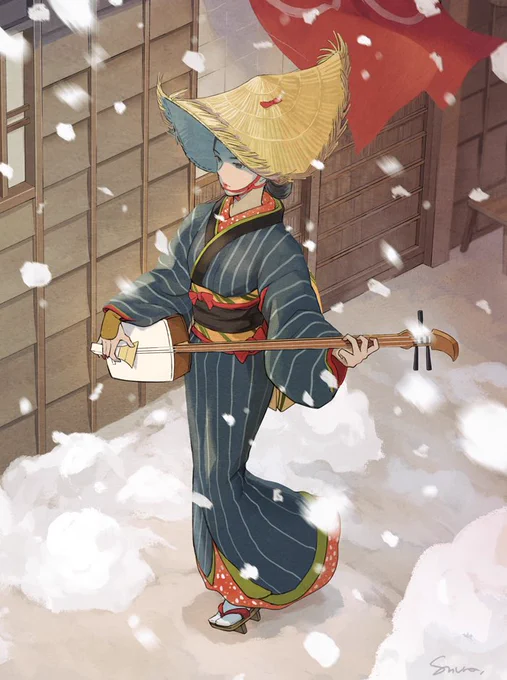 #2023年自分が選ぶ今年の4枚今年は個人作品や趣味絵あまり描けず。来年もあまり描けなさそうだけどその分仕事頑張って技術や画力をアップさせたいな 