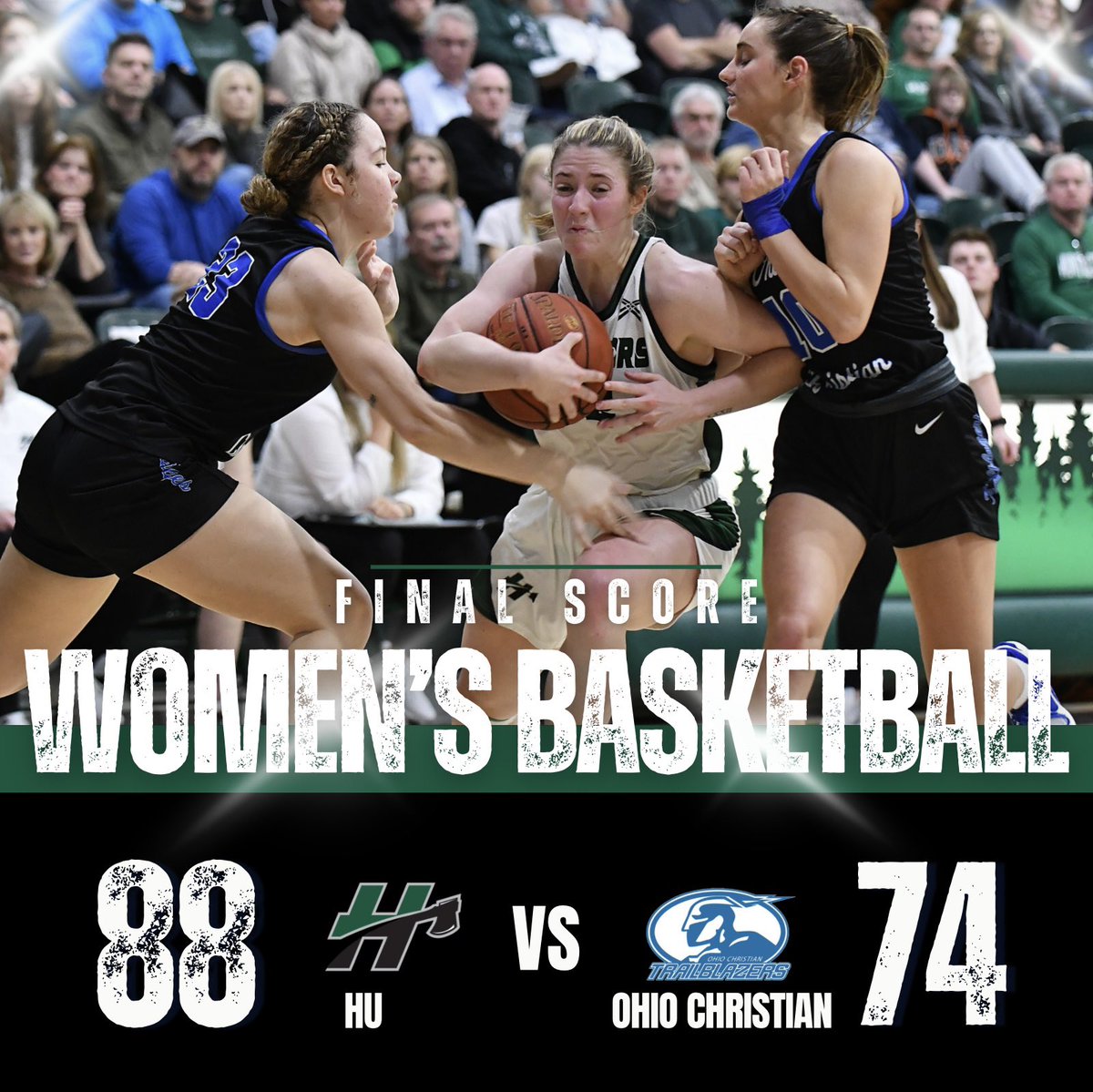 Great win for us today! Final score from our game against Ohio Christian! 88-74 #chopchop