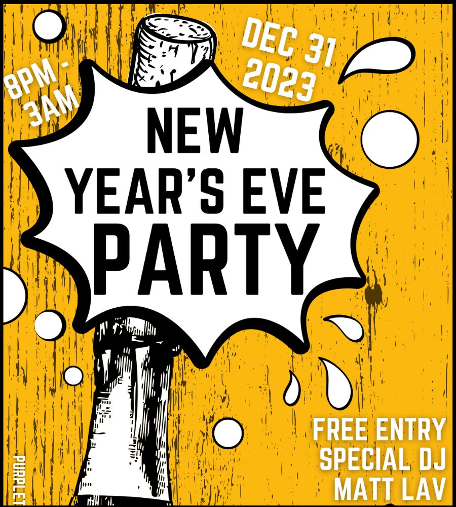 PurpleTurtleRdg's tweet image. Say goodbye to 2023@ The Purple Turtle
New Years Eve Party
FREE ENTRY
#readingnight #purpleturtlereading #readingnightsout