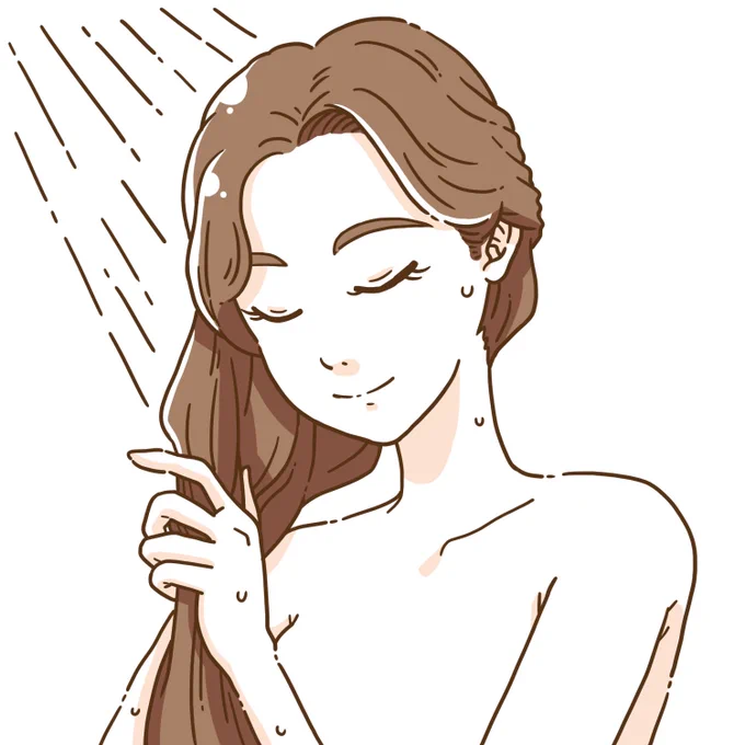 【お仕事紹介】LAVIE様の「アルガンスパ」というヘアケアブランドの使用イメージのイラストを描かせていただきました!今後はサイトやパンフレットなどで展開予定です。▼Amazonでもイラスト使っていただいてますサイト 