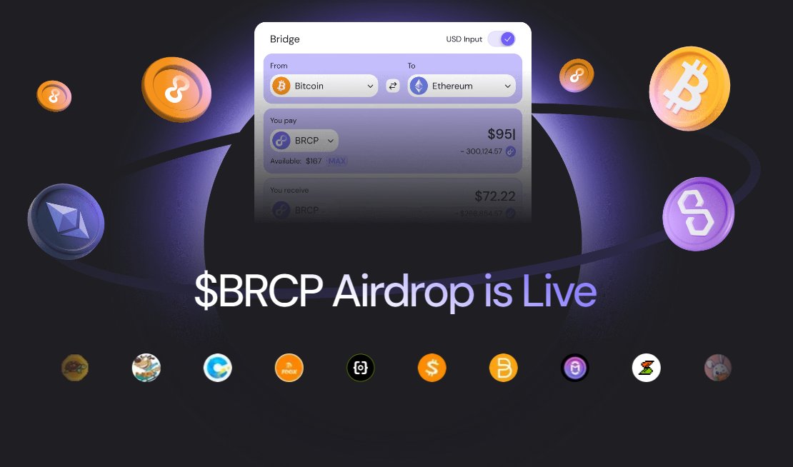 BrcPortt's tweet image. $BRCP Airdrop is now Live on Ethereum Chain.

Claim here: brcport.vip