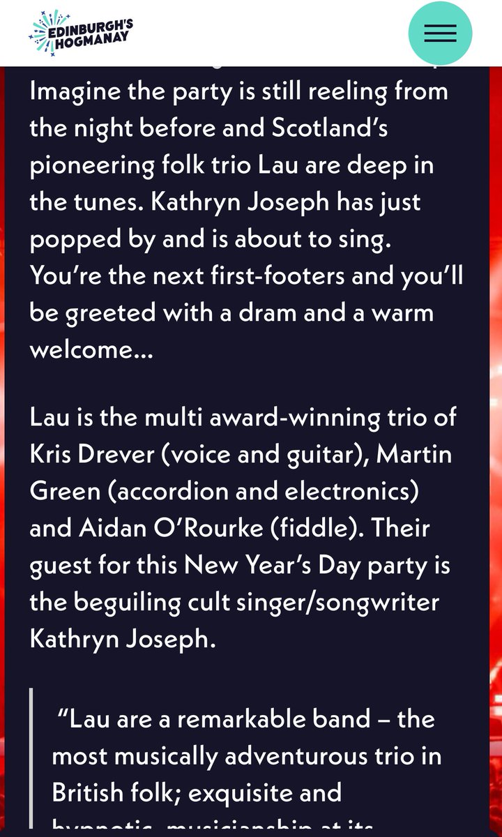 tamdeanburn's tweet photo. You’re all welcome to come #firstfootin us on New Years Day at oor wee but’n’ben @StGilesHighKirk as part of @edhogmanay with Lau & @kathrynjoseph_ serving up some thing special to get 2024 going -
https://t.co/tveDfkNihs https://t.co/KrRxsqxBP3