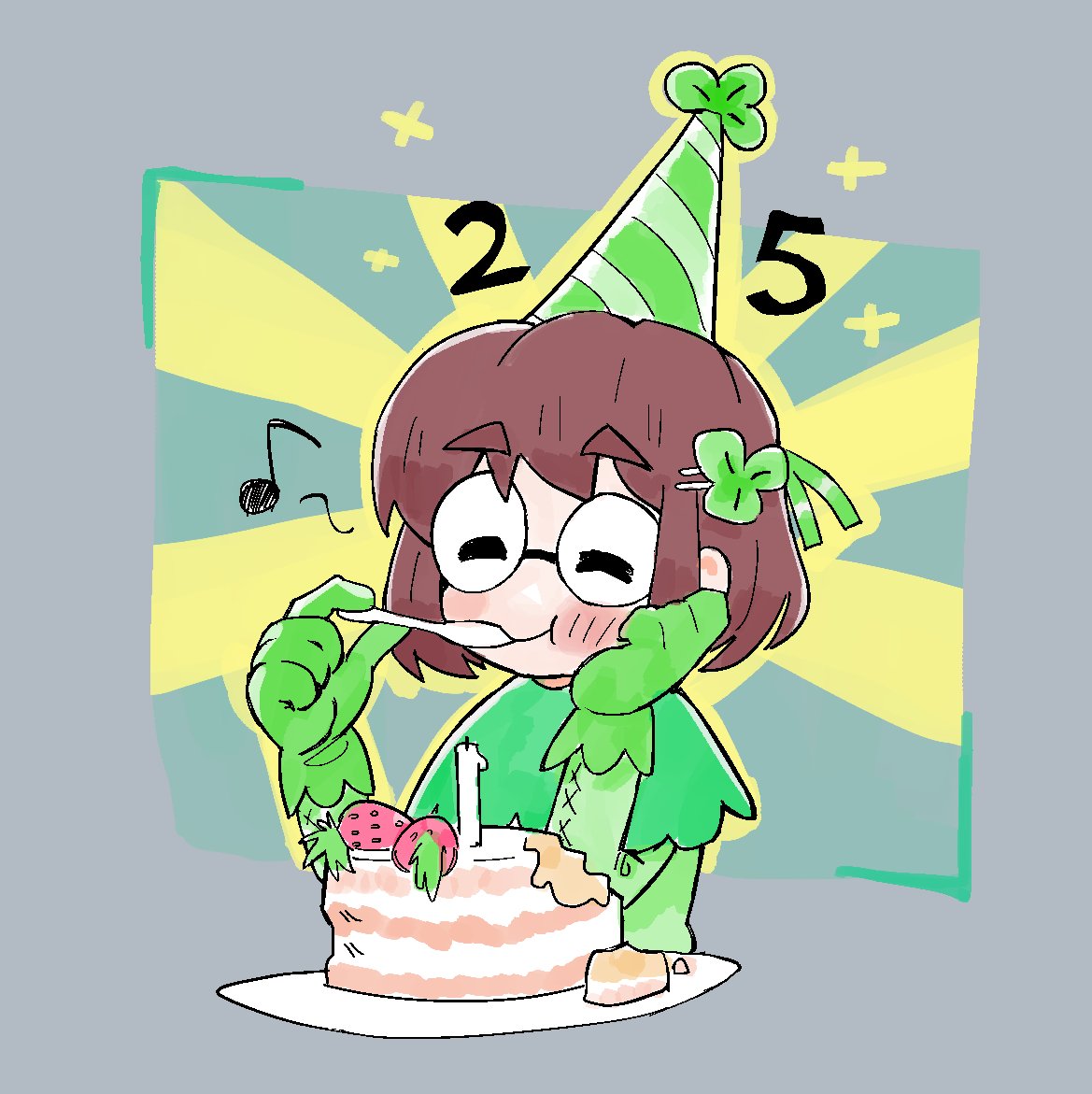 「a little late but, happy birthday! 」|1Her0のイラスト