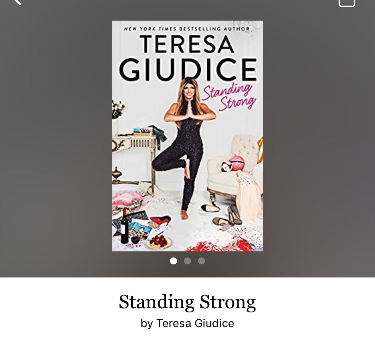 ReadItQuick1's tweet photo. Standing Strong by Teresa Guidice
#StandingStrong by #TeresaGuidice #5761 #19chapters #257pages #1302of400 #RHONJ #Audiobook #33for9 #ReadByTheAuthor #7houraudiobook #december2023 #clearingoffreadingshelves #whatsnext #readitquick https://t.co/Si8958VGjJ