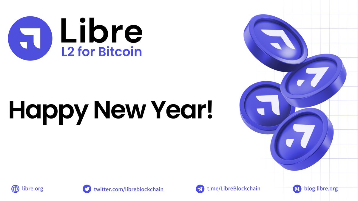 libreblockchain's tweet photo. In 2023, we had important achievements in Libre 🔥:

✅ We built from scratch Libre DEX, a decentralized exchange for BRC20 💰
✅ Developed a super search engine for Ordinal inscriptions: Search Bitcoin 🔍
✅ We have +482,000 users of Bitcoin Libre, the wallet that connects you to the entire Libre ecosystem (staking, farming, swap and DAO), and allows you to send and receive BTC with no fees and at the speed of the light ⚡️
✅ An active DAO with multiple projects funded thanks to the governance of the community 🗳️

By 2024 we are developing many more apps that will help you easily, quickly and frictionlessly access the #Bitcoin universe.

#HappyNewYear2024! 🥳🍾