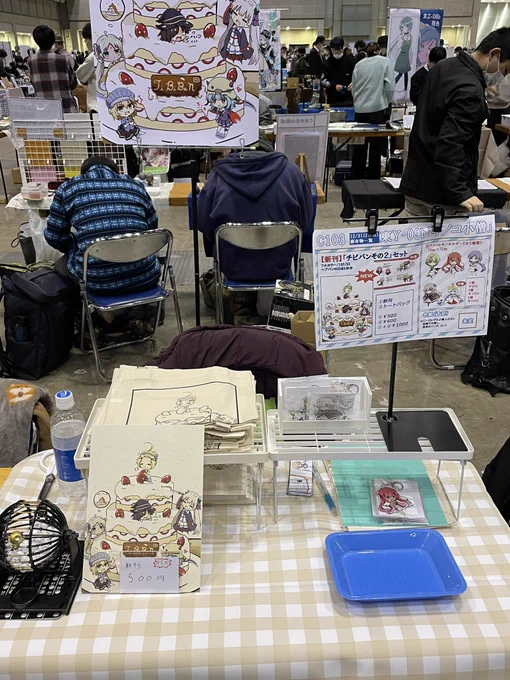 設営完了しました&追加色紙ひさめっちになります 頒布問題なかったのでお品書き通りになります。 本日よろしくお願いします! #c103