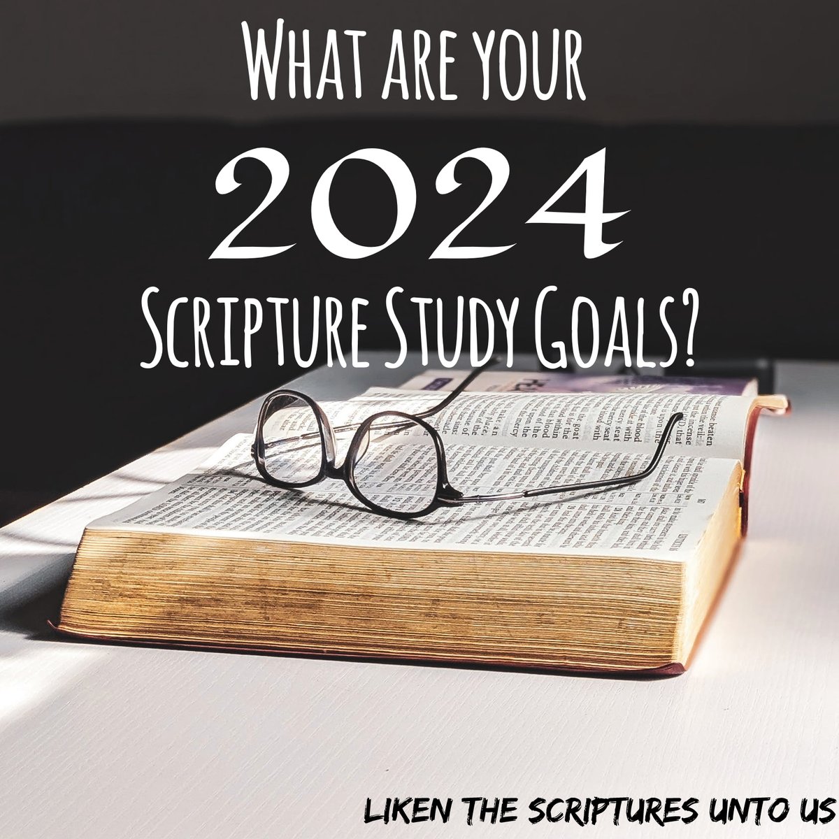 LikenScriptures's tweet image. What are your 2024 Scripture Study Goals?
#Scripture #ScriptureStudy #NewYears #ComeFollowMe