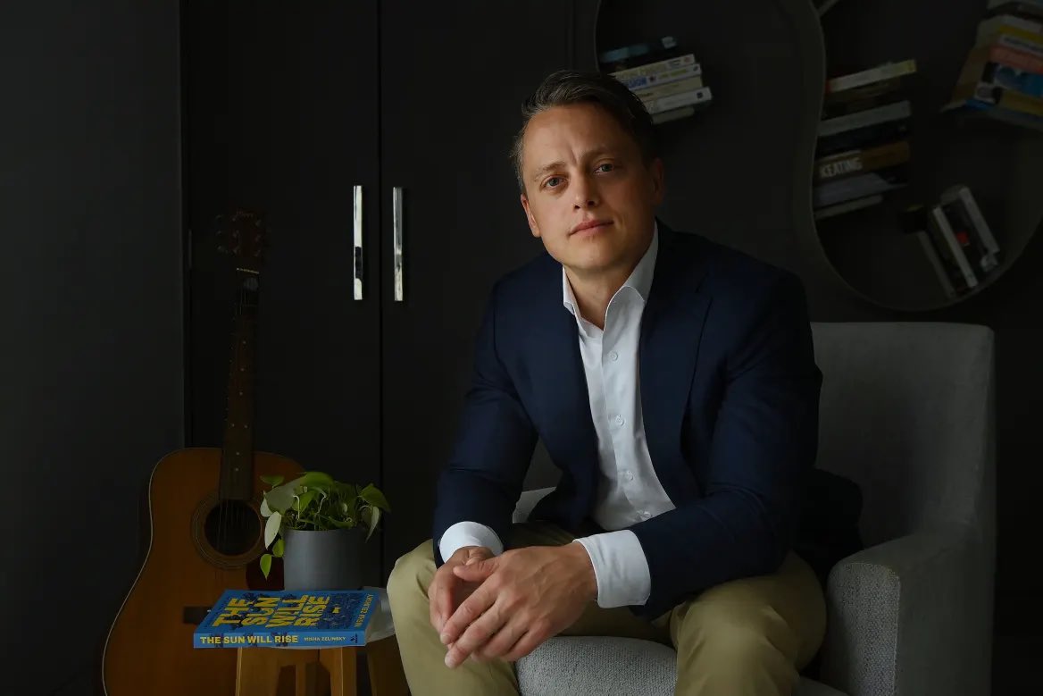 mishazelinsky's tweet photo. Got your copy of The Sun Will Rise? 

Thx to @KnottMatthew and @geraghtyk of @SydneyMHerald for profiling my new book.

https://t.co/UDhg99uXop

If you enjoyed it — please give a review on Amazon, Goodreads etc.

If it moved you — then help Ukraine to win.

Slava Ukraini! ✌🏼🦘🇺🇦 https://t.co/OeiJbaLDke