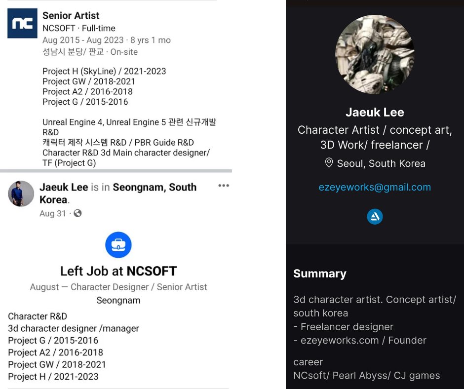 Kurakasis's tweet photo. Everything I have found about Horizon MMO (MMORPG to be precise):

The game is now essentially confirmed to be in development, as an NCSoft employee posted a job listing on LinkedIn with a codename logo stylized similarly to the logo of Horizon games.

- It's developed under the codename Project Skyline, with the initial codename being Project H

- PC and Mobile

- Unreal Engine 5

- It is expected to launch significantly later than Aion 2, which is anticipated to be released in 2024/2025

- The project is developed in Sung-Gu Lee's 'Lineage IP division' and is led by Hong-Young Choi who previously was head of Lineage W development

- The project started around 2021, according to a former NCSoft employee's resumes on LinkedIn and Facebook

- Around 140 people worked on the project in September 2023

- This is a very significant number, comparable to other more advanced and already announced projects, such as Lineage M (136) and Lineage W (147)

- As I have previously reported, NCSoft registered a domain for what appears to be a game titled 'Land of Salvation'. 'Land of Salvation' could POTENTIALLY be an official title for the Horizon MMO. This assumption is based on the fact that it is the only unannounced game we know of that could be revealed soon. Of course, it could be some other project we are not aware of

➡️https://t.co/AN3cE9sivg

➡️https://t.co/CCHoeUYtoc 

➡️https://t.co/tkU54FYFI5 

➡️https://t.co/c28xmVocGy

#horizonmmo #horizon #horizonzerodawn #horizonforbiddenwest #ncsoft