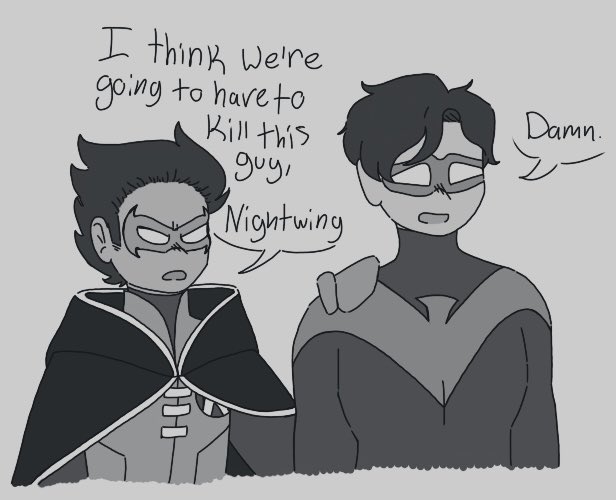 Current comfort characters 

#RobinDamian #Nightwing