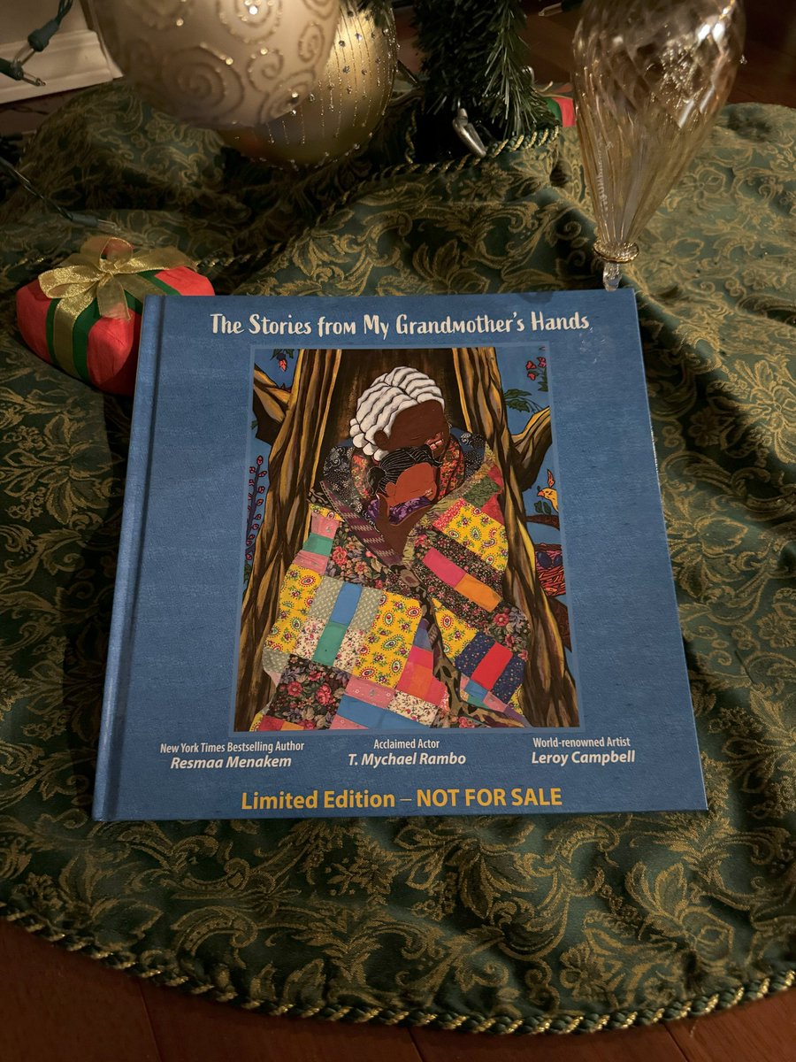 Thanks so much Third Eye Books Accessories &amp; Gifts, @ResmaaMenakem, T. Mychael Rambo, and Leroy Campbell for this end-of-year treat! Paperback editions will be available for sale in 2024. 

thestoriesfrommygrandmothershands.com/shop

#MyGrandmothersHands
