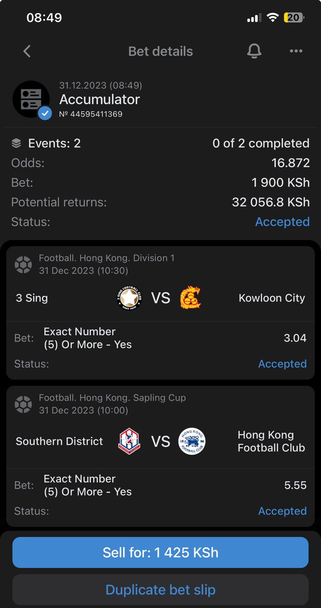 16+ odds
5 goals each
🤞🏾