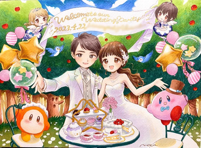 今年もあまり描けなかった(後半ほぼゼロ)けど久々にもりくぼオンリーでサークル参加出来た事や、アイマスを通して出来た大切なお友達のウェルカムボードをまた描かせてもらえた事は最ッッッ高の思い出の一つになりました…#今年も残りわずかなのでお気に入りの4枚を貼る 