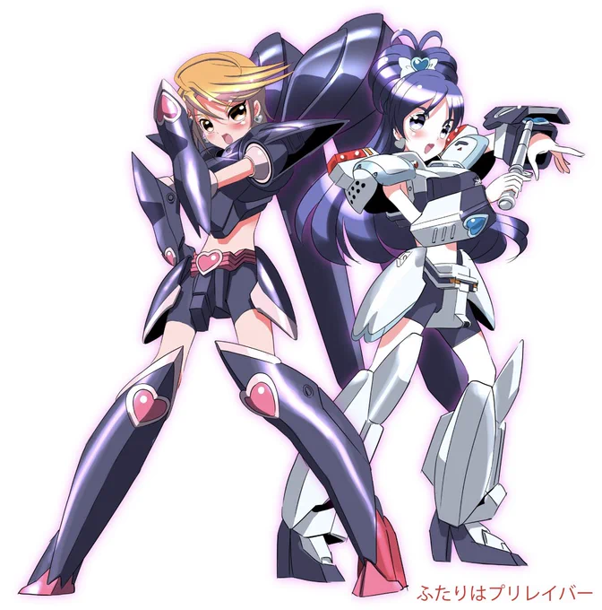 #パトレイバーパトロイドバルキリー作る流れで落描き。いや、昨日冬コミでキャラ物たくさん見て何か描きたくなって 