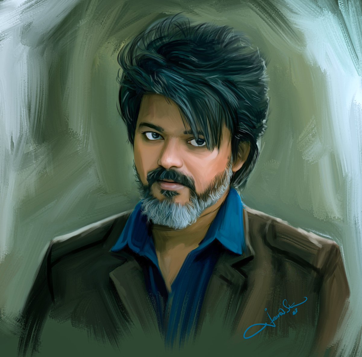 jeevaskj's tweet photo. #Leo Thalapathy Vijay Painting 2023
#LeoBlockbuster #LeoFDFS #LeoFilm #LeoMovie #ThalapathyVijay #Thalapathy68 #7screenstudio #LokeshKanagaraj
@actorvijay @Dir_Lokesh @7screenstudio @LeoMovieOffI @VijayCenaOrton @Jagadishbliss @MrRathna @trishtrashers @duttsanjay @SSMusicTweet https://t.co/IKjJ5IAw60