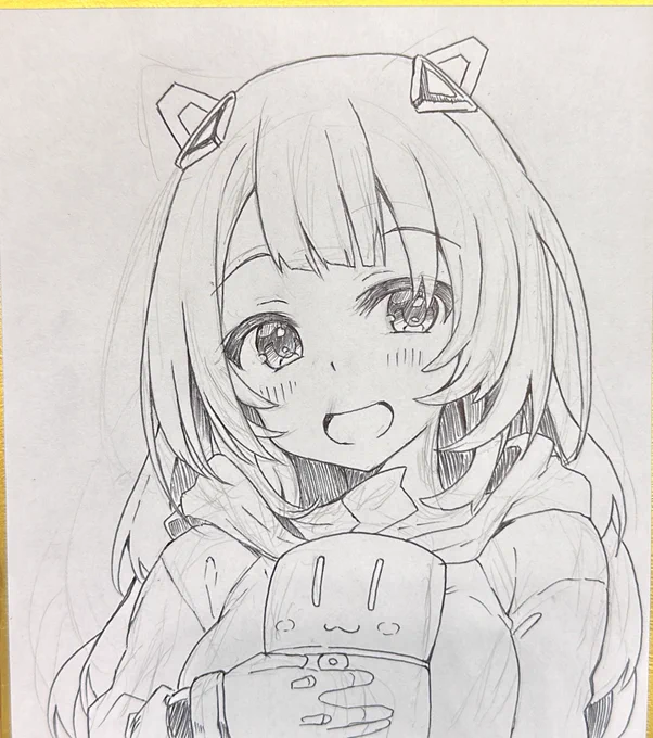 スペースでラクガキしてたロボ子さん色紙

#ロボ子Art 