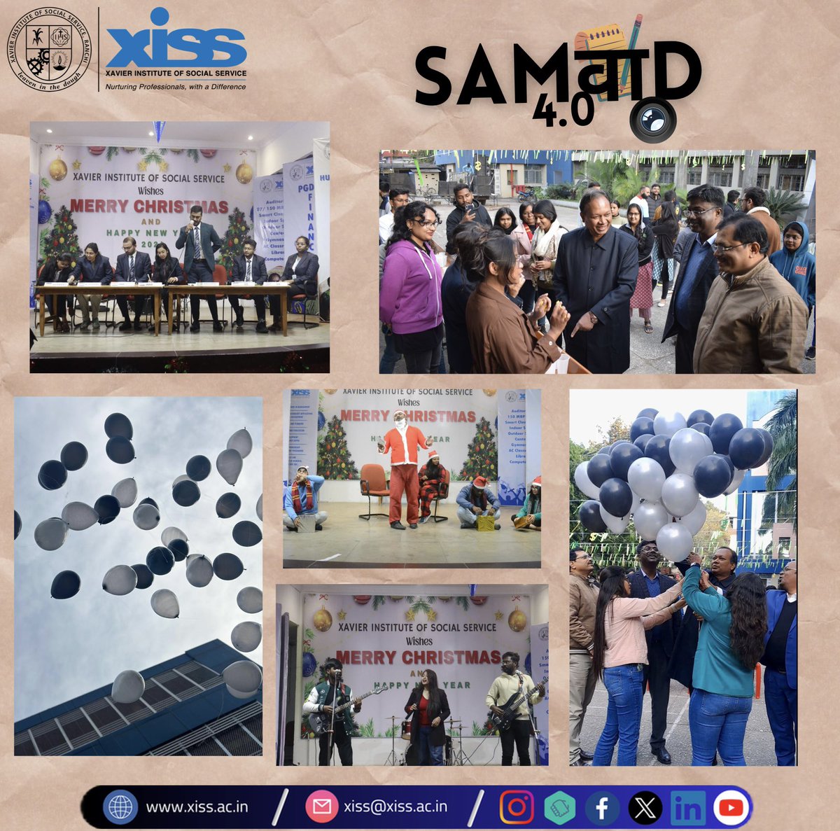 XISSRanchi's tweet photo. #Samvad4.0 witnessed a spectacular showcase of talent in a collaboration of Clubs #Obscura #Embark, #Aawaz, #Rotract, #Creategic, & #Maxiss.
Events organised were ScavenGo, #ModelUnitedNations #PhotographyCompetition #BreakingNow Mindbuzz #Games #Skit & #Music.
#XISSRanchi https://t.co/hPecljQwsT