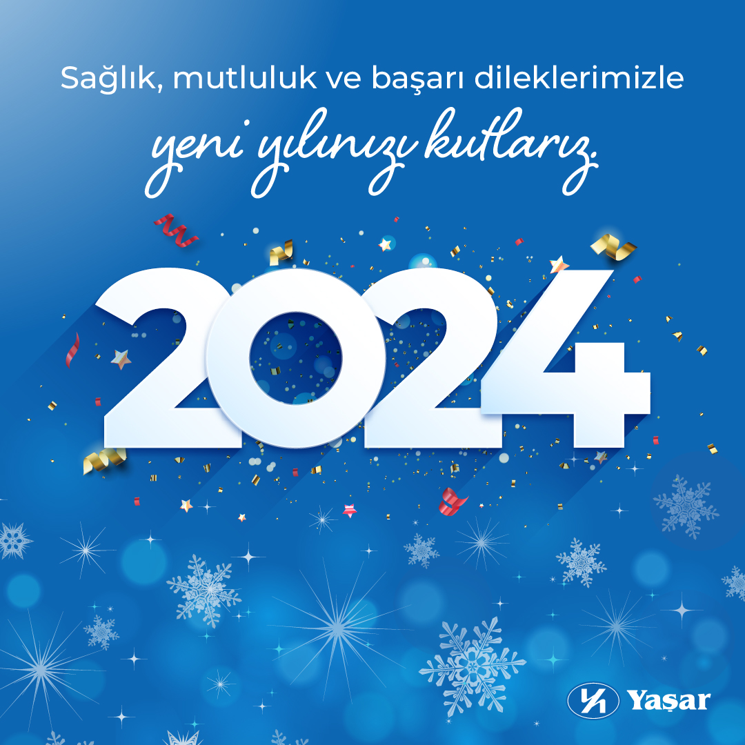 Sağlık, mutluluk ve başarı dileklerimizle yeni yılınızı kutlarız. #YaşarHolding #YaşarTopluluğu #DahaİyiBirYaşamİçin #İyiBakıyoruz #İyiSeneler