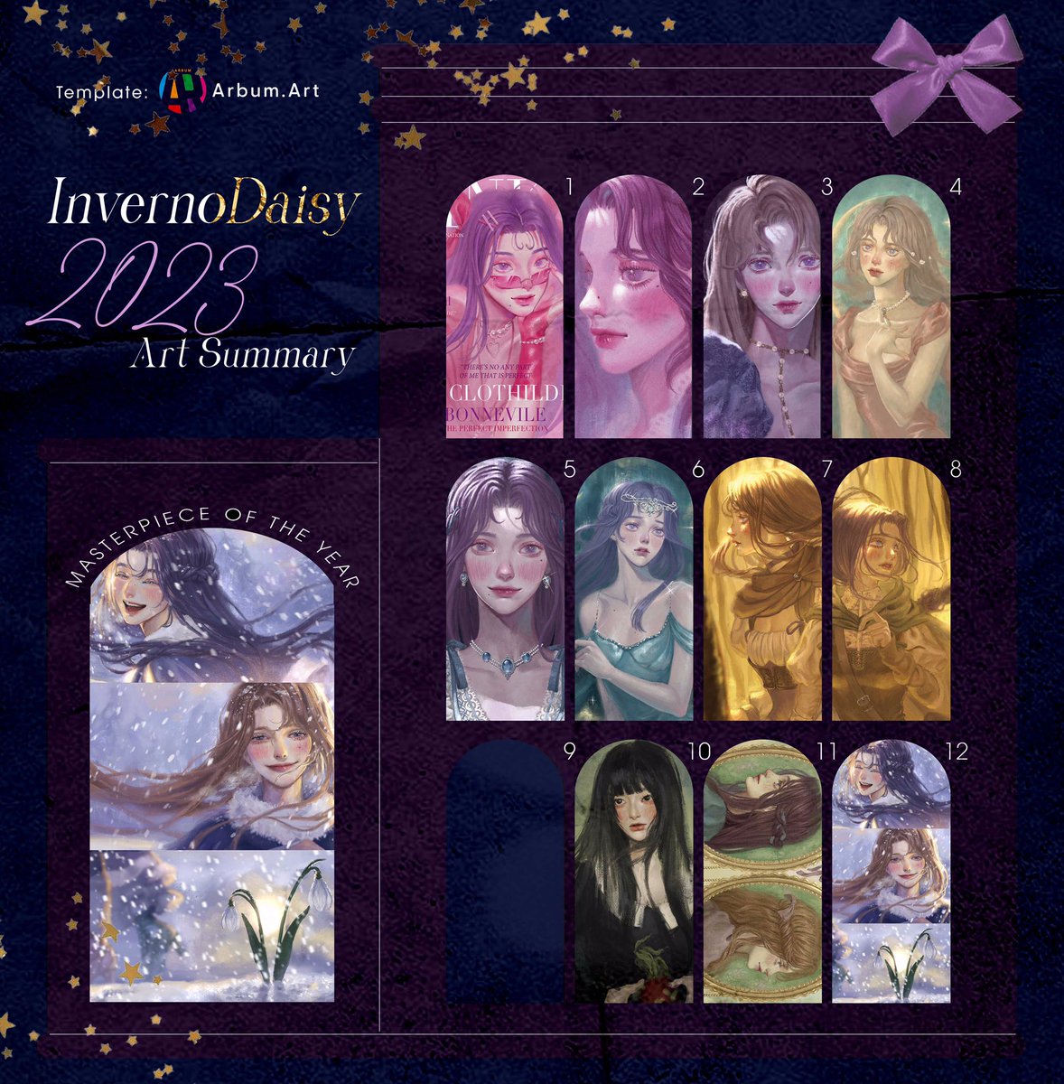 invernodaisy's tweet photo. 2023Art summary

มองย้อนกลับไปแล้วเราเติบโตขึ้นมาก เป็นปีที่เปลี่ยนชีวิตเราไปเลย วาดรูปมาทั้งชีวิต ปีนี้เป็นปีแรกเลยที่รู้สึกว่าถูกมองเห็น อยากขอบคุณทุกคนที่ค้นพบเรา สนับสนุนเราไม่ว่าจะเล็กน้อยแค่ไหนมันมีความหมายกับเรามากจริงๆค่ะ จะเก่งขึ้นอีกเยอะๆเลย ปีหน้าก็ขอฝากตัวด้วยนะคะ🥺💕 https://t.co/wm7szYPUc7