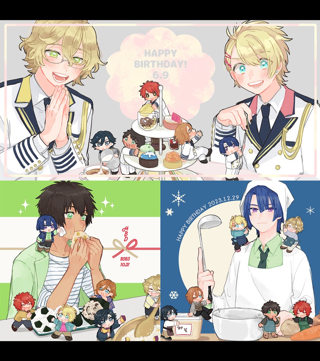 2023年ありがとうございました!いっぱいお絵かきした!お誕生日絵まとめ🎁