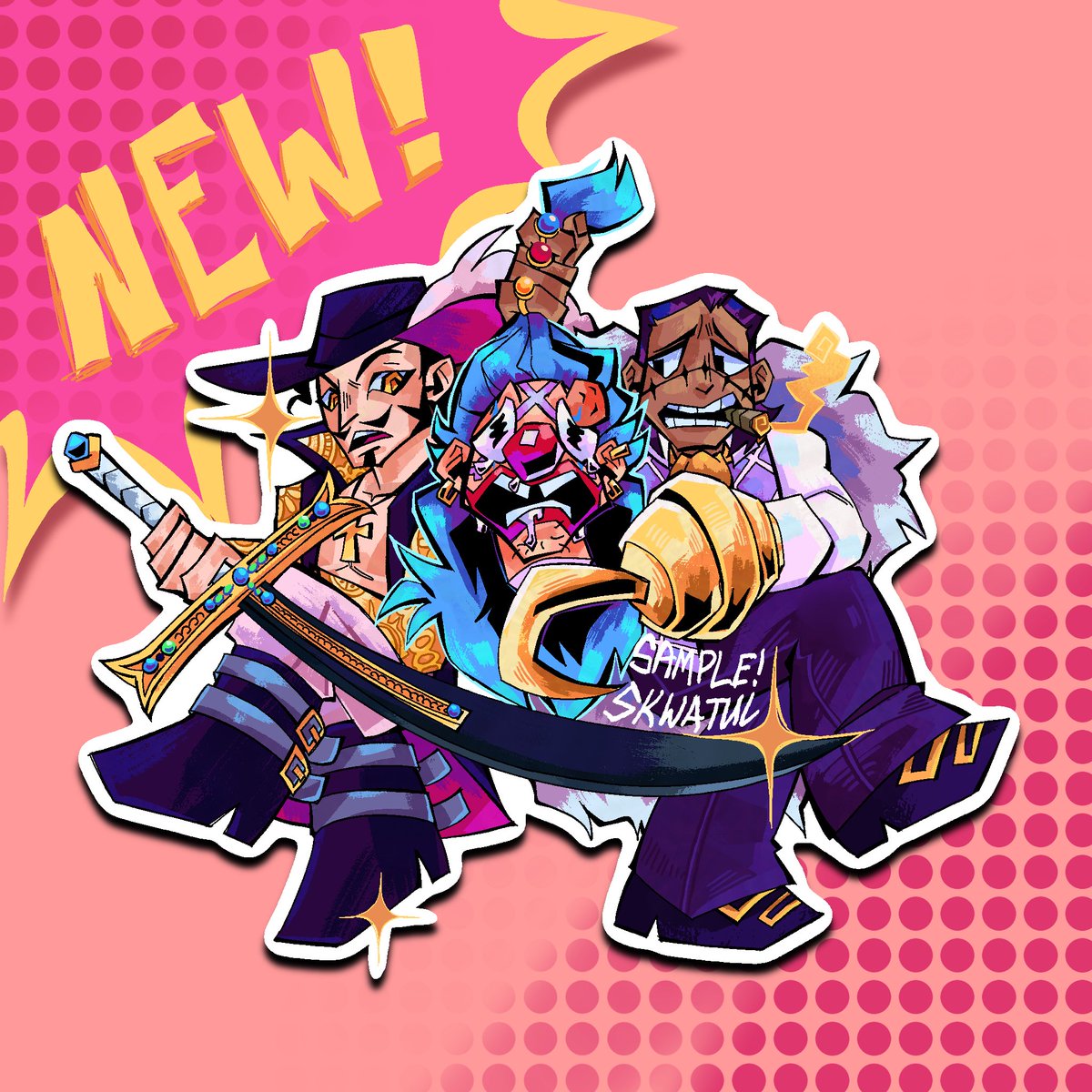 Skwatul's tweet photo. This will also be available as a sticker at Melbnova 2024!!!✨✨ https://t.co/7XG8CJAQ42