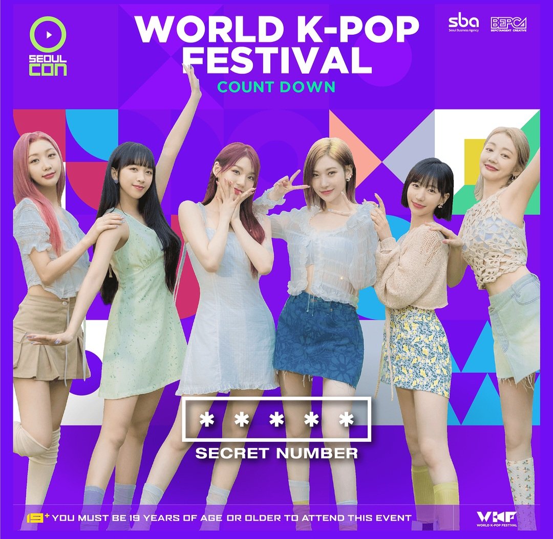 atin1907's tweet photo. Don't miss !!!  Today (2023.12.31), @5ecretNumber will be on "2023 SEOULCON X WORLD K-POP FESTIVAL- COUNTDOWN" @worldkpopfest 

#SECRET_NUMBER #시크릿넘버 #LÉA #DITA #JINNY #SOODAM #MINJI #ZUU #SEOULCon #서울콘 #SBA #seoul_DDP #wkf #wkpf
#worldkpopfestival https://t.co/0gog97Vywz